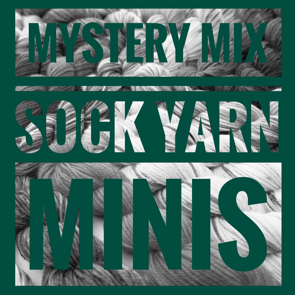 mystery mix sock yarn mini skeins for knitting and crochet