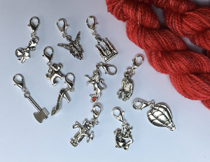 wizard of oz crochet place keeper set on lobster clasps